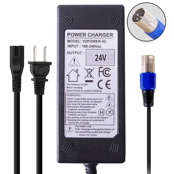 24V 4A 96W Charger for Hoveround MPV5 Power Wheelchair