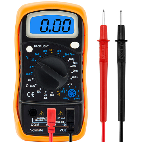 LCD Multimeter Ammeter Voltmeter Ohmmeter Volt AC DC Tester Meter