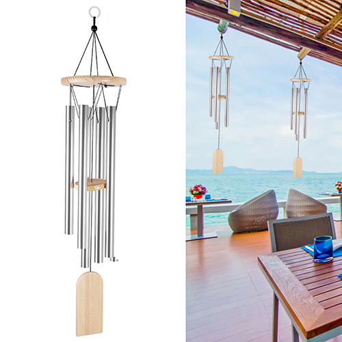 Wind Chimes Tubes Hanging Ornament Home Yard Decor - Click Image to Close