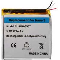 (image for) Replacement Battery for A1236 iPod Nano 3rd 3 Gen 4GB/8GB/16GB 616-0337