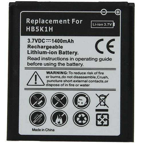 Replacement Battery for HB5K1H Huawei M866 U8651 C8650 M865 U8655 U8652 Battery