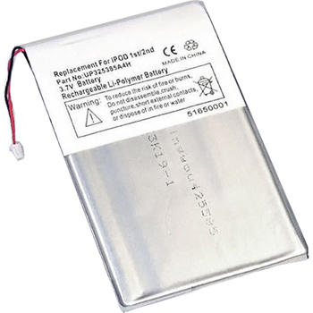 Replacement Battery for LIS1225APP Classic iPod 1st 2nd A1019 UP325385A5H UP325385A4H