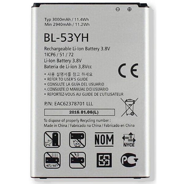 Replacement BL-53YH Battery for LG G3 VS985 F400 D850 D855 D830 D851 LS990