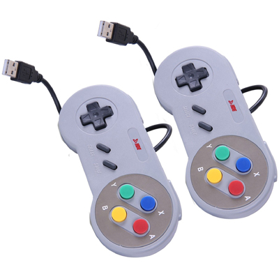 2pcs SNES USB Controller RetroStyle Super Nintendo Gamepad