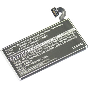 Replacement Battery for AGPB009-A002 Sony Xperia Sola MT27i MT27 Battery 1253-1155
