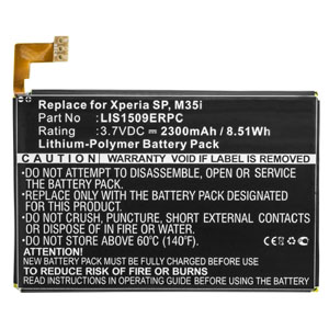 Replacement Battery for LIS1509ERPC Sony Xperia SP Battery M35h C5302 C5303